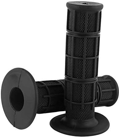 1 Pair of 22 25mm 7/8in Universal Silicone Motorcycle Handlebars Hand Grips New (Black)