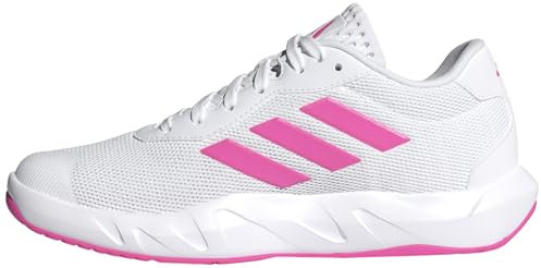 adidas Amplimove Trainer Shoes, Zapatos de Gimnasio y Entrenamiento Mujer, Cloud White/Lucid Pink/Grey, 36 2/3 EU