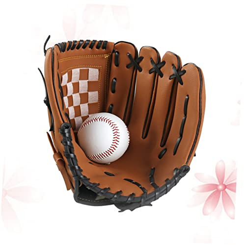 Supvox Softball-Handschuhe Baseball-handschuh Für Die Linke Hand Baseballhandschuh Sport Baseballschlägerhandschuhe Verdicken Infield Pitcher Mädchen Handschuh Kind Erwachsener