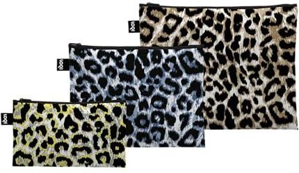 Leopard Dusk, Twilight and Sunset Zip Pockets