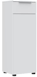 SANTORIN Aktenschrank in Weiß FSC-Zertifiziert - Moderner Büroschrank mit viel Stauraum - 40 x 110 x 38 cm (B/H/T)