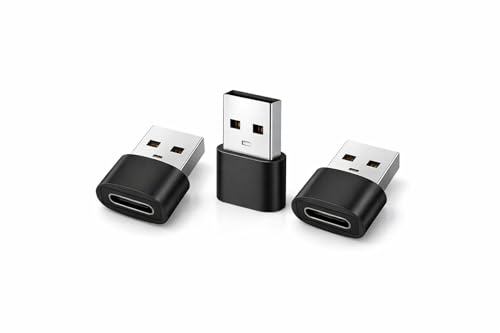 Novecia Pack de 3 Adaptateurs USB-A vers USB-C