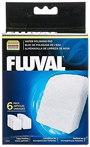 Fluval Feinfilterpads, für Fluval Außenfilter 304, 305, 306, 307, 404, 405, 406 und 407, 6er Pack