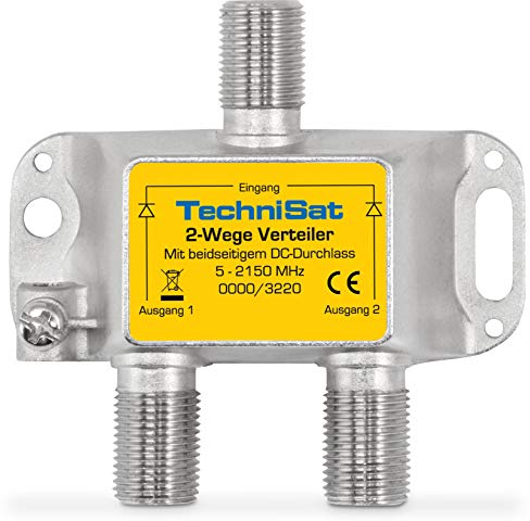 TechniSat 2-Wege Sat-Verteiler (diodenentkoppelter 2-Wege Verteiler, einsetzbar in TechniRouter-Anlagen)