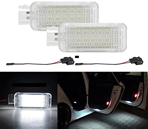NSLUMO LED-Projektorleuchte für Innentüren A1 A2 A3 S3 A4 B6 B7 B8 S4 RS4 A5 S5 A6 S6 Fußraumstiefel Vol.ks Sk.oda Fabia Octavia Roomster Superb Rapid Kodiaq Led Gepäckraumbeleuchtung