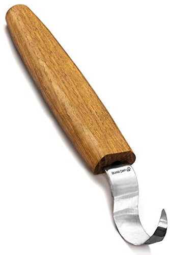 BeaverCraft Coltello a uncino per intaglio del legno per mancini SK1L per intagliare cucchiai, ciotole Kuksa Strumenti per intagliare i cucchiai