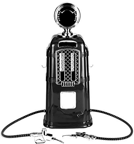 Dispensador de cerveza, doble vino, bomba de bebidas, licor, alcohol, dispensador de cerveza, accesorios de barra, 1000 cc(Negro)