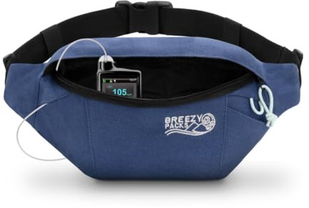 Sangle aérée, sac isotherme BreezyPacks medicine, garde vos médicaments à température ambiante, se recharge par vous-même, sans mouillage, congélation ni électricité, sac de voyage approuvé TSA, Bleu