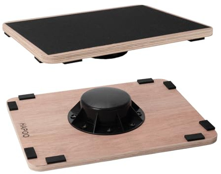 360 Degree Rotation Balance Board Wobble Board Anti-Slip Balance Boards for Adults Wooden Rocker Board Balance Board for Physical Therapy Standing Desk Core Strength