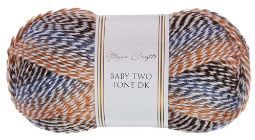 Utopia Crafts DK Baby Two Tone Double Knitting Yarn 100g (Sunset Horizon)