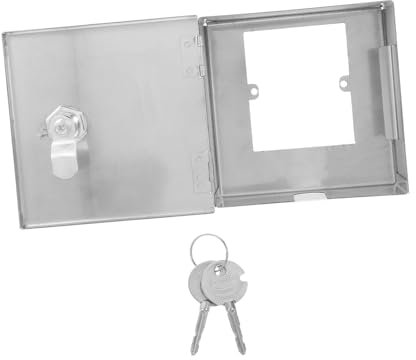 SOLUSTRE Scatola Elettrica Per Esterni Resistente Alle Intemperie Con Serratura E Chiavi in ​​acciaio Inossidabile