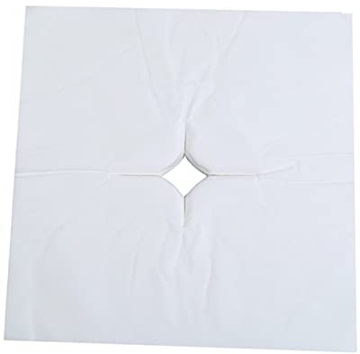 HAPINARY Gesichtskissen Für Massage 100 Blatt Einweg-abdeckungspad Vliesstoff-oberfläche Gesichtsloch-design Schnelltrocknend Für Spa-salon-bettkissen