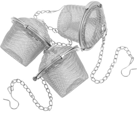 LRXIYODE Cesta de Acero Inoxidable para Limpieza Ultrasónica de Joyas y Accesorios Pequeños, 3 Piezas para Cuidado Hogar