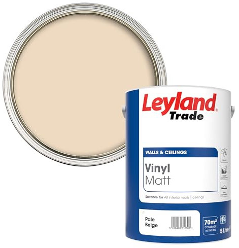 Leyland Trade Vinyl Matt Emulsion Paint - Pale Beige 5L