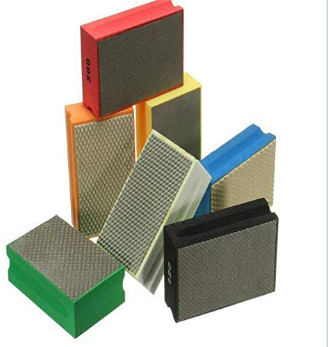 TopHomer - Cuña para lijar diamante (120 granos, 55 x 90 x 28 mm, para azulejos, piedra/hormigón, manual (1 unidad)