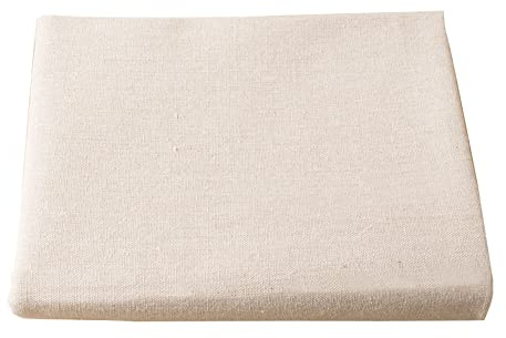 CENPEK Tessuto in Lino Bianco per Ricamo - Grande Dimensione per Punto Croce, Indumenti, Decorazione Artigianale - 185 x 100 cm