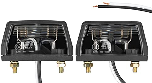 AUTOLIGHT 24 2 x Kennzeichenbeleuchtung Nummernschildbeleuchtung Anhänger PKW LKW StVO-Zulassung Abmessungen: 68mm x 38mm x 33mm