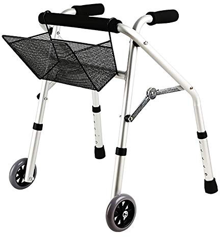 Rollrollator för barn med 2 stora hjul, justerbar höjd lättviktsrullator, aluminiumvagn för barn med cerebral pares needed