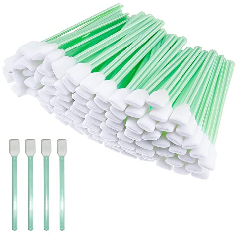 Bâtonnets de Nettoyage en Mousse Tiges de Nettoyage en Mousse sans Poussière Tampons de Nettoyage en Mousse Bâton Éponge pour Imprimante à Jet d'encre Tête d'impression, Caméra, Lentille Optique,30pc
