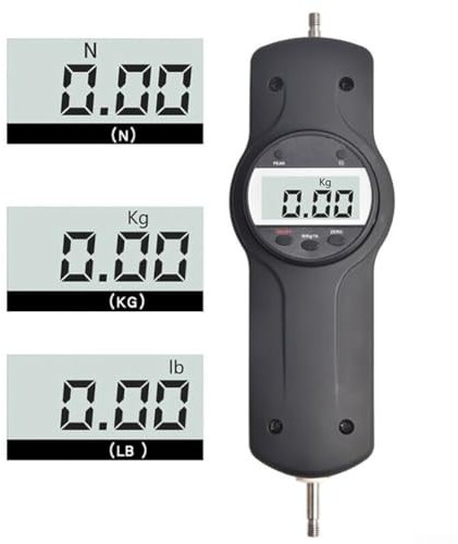 Digital Force Gauge,500N/50kg/110Lb Dynamometer Push Pull Force Gauge Meter Kit For Force Measurement In Electronics Electrical Appliances