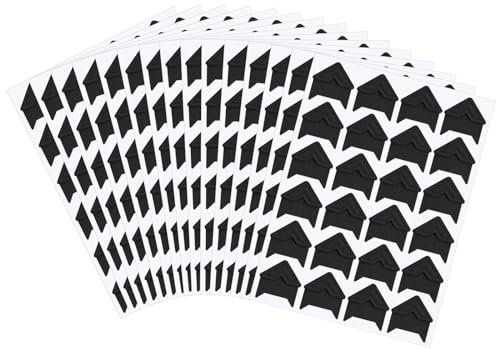 360 pcs Photo Corners for Scrap Book Self Adhesive Black Photo Corner Stickers Picture Mounting Corners for Albums DIY Craft
