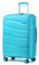 KONO Hartschalenkoffer Groß Leicht Koffer Trolley Reisekoffer mit 4 Rollen und TSA Schloss, 75x52x30cm, 105Liter, Zwillingsrollen Polypropylen Rollkoffer (Hellblau, L)