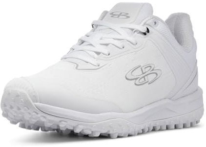 Boombah Viper Pureknit Women's Turf - Status Pitching Toe White/White - Size 8.5