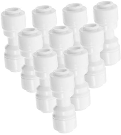 FONDOTIN 2piezas Conector Rápido Recto para Sistema Nebulización Duraderas y Resistentes Instalación Sencilla para Mangueras De Jardín Exteriores Unidades Fugas y Garantía De Flujo Estable