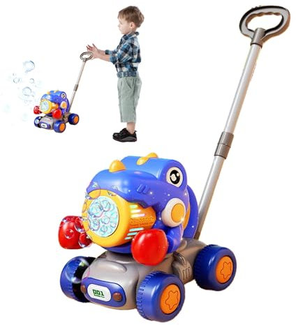 Tagliaerba Giocattolo Con Bolle Per Bambini,Giocattolo Soffiatore Bolle Dinosauro Tosaerba - Impermeabile Antigoccia Portatile Per Bambini 3+ Anni Giardino Cortile Spiaggia Divertimento