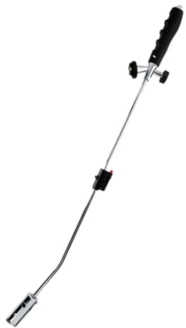 Kinzo Désherbeur thermique 80 cm - Brûleur à gaz à flamme réglable - Lance-flammes sans fil pour pierre et béton - Peut également servir d'allume-barbecue