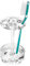iDesign iDesign Eva Porte Brosse A dent, Grand Support Brosse A dent en Plastique, Transparent