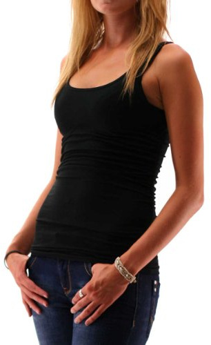 ONLY Women's Onllive Love Long Tank Top Noos Vest, Black (Black), Pack of 1 UK
