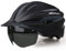 Shinmax Fahrradhelm mit USB Aufladung LED Licht Fahrradhelm Herren Damen mit Abnehmbarem Magnetischem Schutzbrille Visier Fahrradhelme Erwachsene Radhelm Atmungsaktiv MTB Helm Verstellbare 57-62 cm