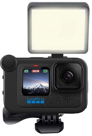 Suptig Luz de Video LED, fotografía portátil Compatible con GoPro Hero 13, Hero 12, 11, 10, 9, 8, 7, 6, 5, 4, 3, 3+, dji OSMO, Sony DSLR Canon Camera Gopro Vlogging.