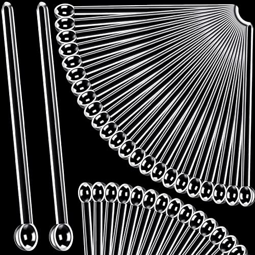 Honeydak 1/32 Plastic Teaspoon Tiny Measuring Spoons, Clear, 48 Pieces