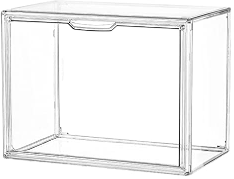 Operitacx Transparente Aufbewahrungsbox Aus Acryl Für Bücher Stapelbare Multifunktionale Box Für Wohn- Und Schlafzimmer 36 X 28 X 22 Cm Praktisch Und Zeitersparend