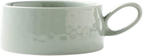 Ciotola for cereali, scodella for zuppa, scodella for tè, 14 Oz Ciotole for zuppa Tazza for zuppa con manici, Set di piatti da colazione in ceramica for colazione Sandwich Zuppa Caffè Cereali Ciotole-