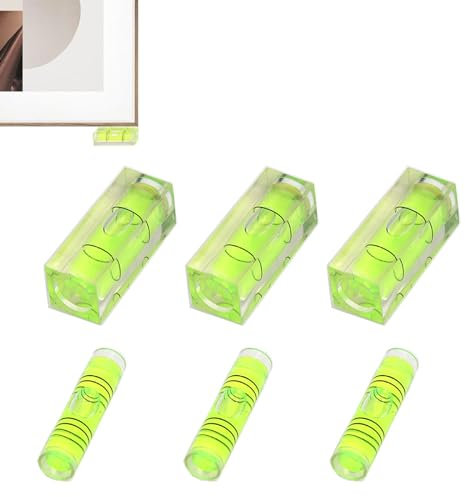 Mini Niveau à Bulle, Mini Niveaux à Bulle Carrés, Mini Niveau, Niveau à Bulle de Précision avec Bulle d'Air, Carré Mini Niveau à Bulle Petit Niveau, Petit Niveau a Bulle pour Caravanes Caméra Trépied