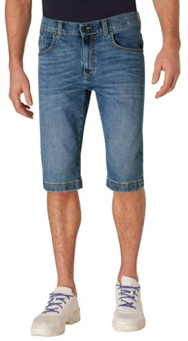 PIONEER AUTHENTIC JEANS Herren Bermuda Shorts ROUVEN | Männer Jeans | Kurze Hose | Freizeit | Modern Fit | Light Blue Denim/Washed Washed | Light Blue Used Whisker 6752 6845 | 32