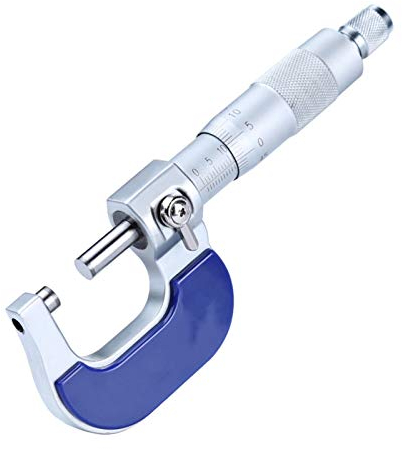 Bügelmessschraube Mikrometer 0-25,4 mm 1 Zoll Reichweite 0,01 mm Durchmesser Wandstärke Messen Hohe Präzisionsmetall Messen