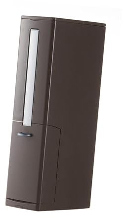 JISADER Pattumiera con scopino per WC, pattumiera, Set per la Pulizia del Bagno, Elegante Set per la Pulizia della casa, scopino per WC e Cestino per rifiuti, caffè