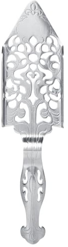 Cloimei Set di cucchiai per assenzio in acciaio inossidabile 304 Elegante cucchiaio di assenzio Accessori per cocktail Cucchiaio da bere tradizionale in stile francese per baristi (cucchiaio da