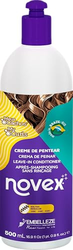 Novex My Curls Leave-In Conditioner Enriched with Cranberry Extract and a Mix of nourishing Oils for, Suitable for all Curly Hair Textures 500ml