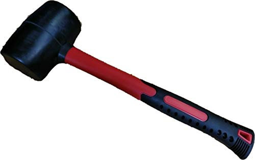 Toolzone 16oz Rubber Mallet with 70% Fibre Handle HM009