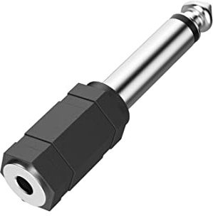 Hama Adattatore audio, jack femmina 3,5 mm Mono - Jack maschio 6,3 m Mono