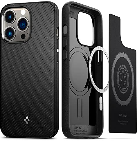Spigen Mag Armor MagFit Case Compatible with iPhone 13 Pro - Matte Black