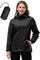 33,000ft Damen Wasserdichte Faltbar Regenjacke mit Kapuze, Leicht Atmungsaktive Windbreaker Jacke, Fahrradjacke für Frauen Fahrrad Sport Outdoorjacke