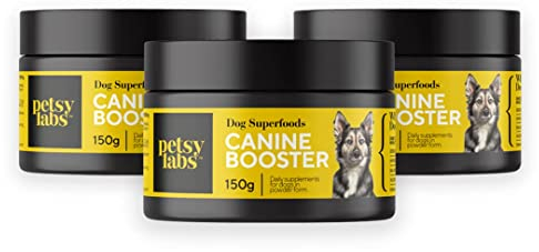 Petstile Canine Booster mit Grünlippmuschel für Hunde, Hund Grünmuschelextrakt, Stärkt das Immunsystem, unterstützt Gelenke und Beweglichkeit, 150g Muschelextrakt Pulver