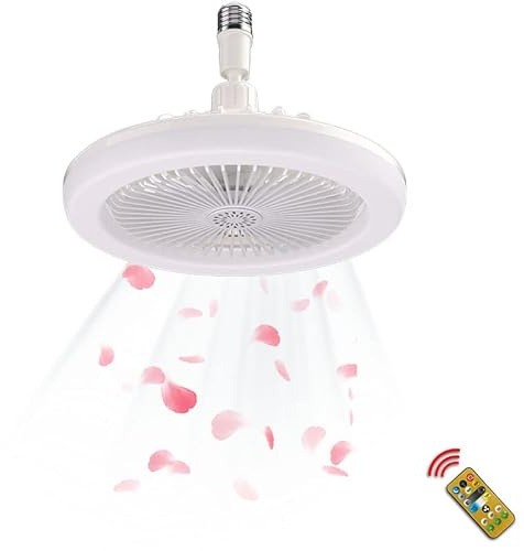 Ventilateur de Plafond Avec Lumiere Et Telecommande - Plafonnier Lampe Pour Chambre Enfant, Salle