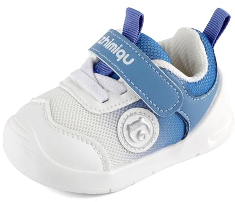 Cheerful Mario 1-3 Año Zapatos Bebe Primeros Pasos Bebe Niño Niña Zapatillas Casual Deporte Transpirable y Antideslizante Azul 22 EU